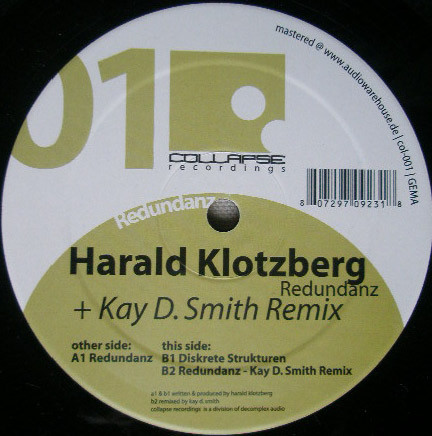 Harald Klotzberg - Redundanz (12")
