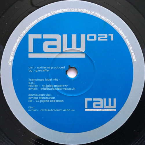 Guy McAffer - RAW 021 (12")