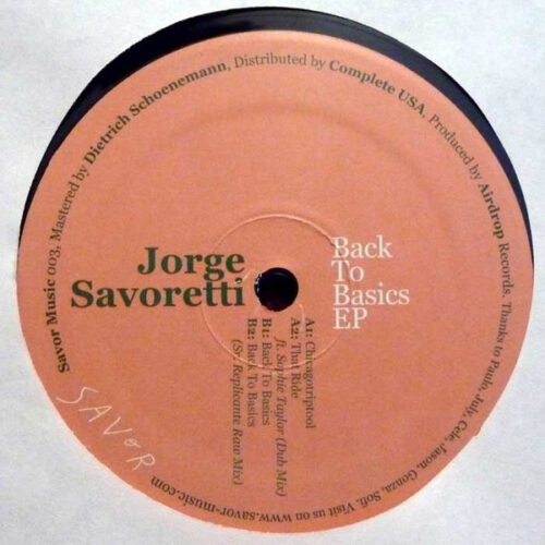 Jorge Savoretti - Back To Basics EP (12", EP)
