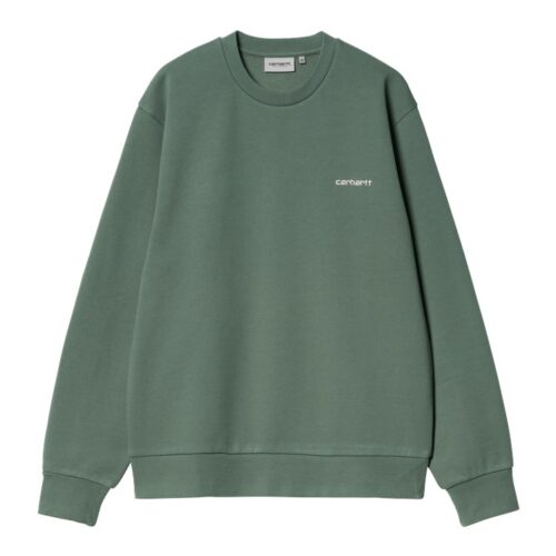 Carhartt WIP Script Embroidery Sweat Park / White