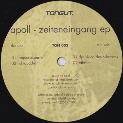 Apoll - Zeiteneingang EP (12", EP)