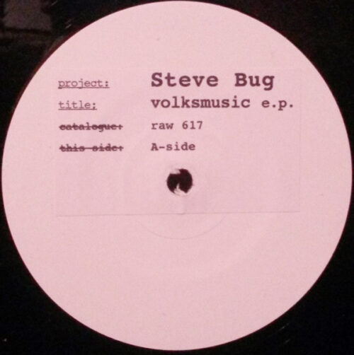 Steve Bug - Volksmusic (12", Promo, W/Lbl)