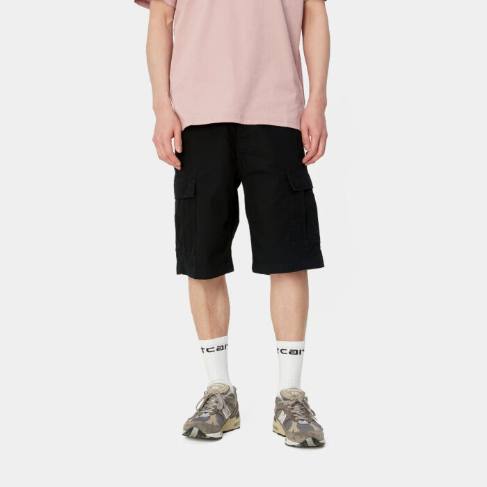 aviation short black rinsed 52