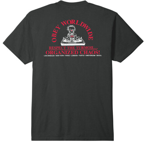 Obey Organized Chaos Tee Vintage Black