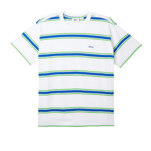 Obey Twenty Stripes Tee White