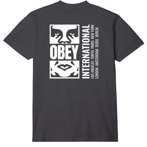 Obey Icon Split Tee Black