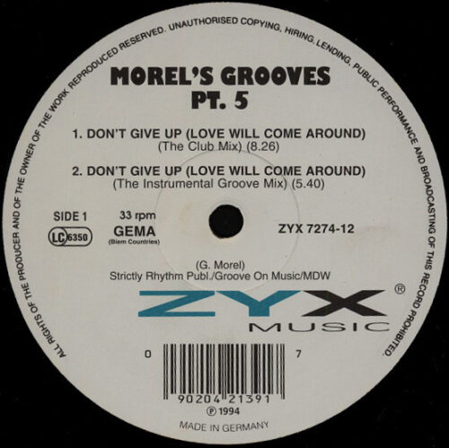 George Morel - Morel's Grooves Pt. 5 (12")