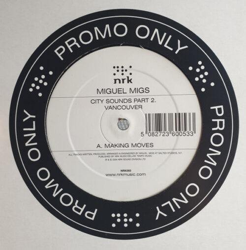 Miguel Migs - City Sounds Part 2 Vancouver (12", Promo)
