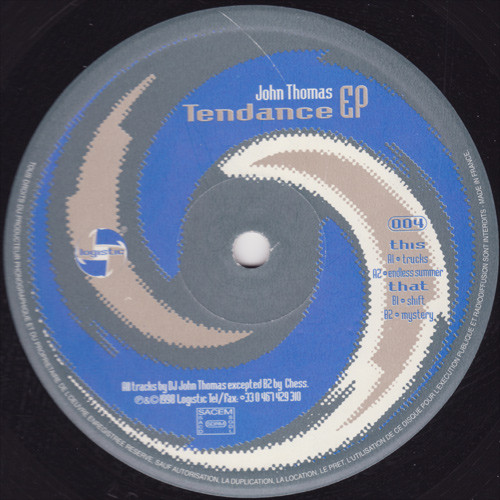 John Thomas - Tendance EP (12", EP)