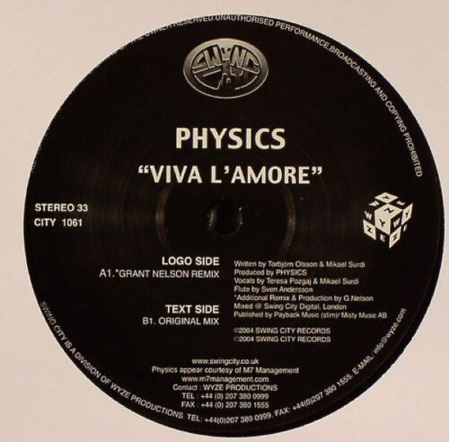 Physics - Viva L'Amore (12")