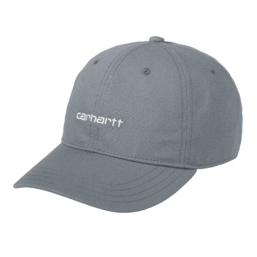 Carhartt WIP Canvas Script Cap Dove Grey / Wax