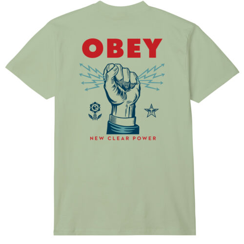Obey New Clear Power Tee Cucumber