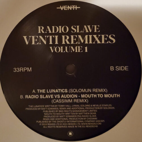 Radio Slave - Venti Remixes Volume 1 (12")