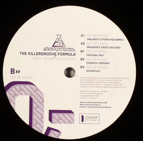 The Killergroove Formula Feat. Master Slim & Nico (20) - Out Of Money (12")