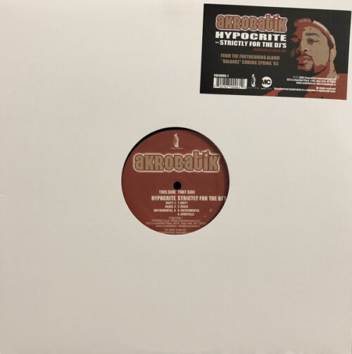 Akrobatik - Hypocrite / Strictly For The DJ's (12")