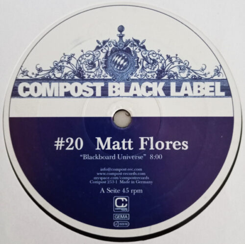 Matt Flores - Blackboard Universe / Solar Winds (12")