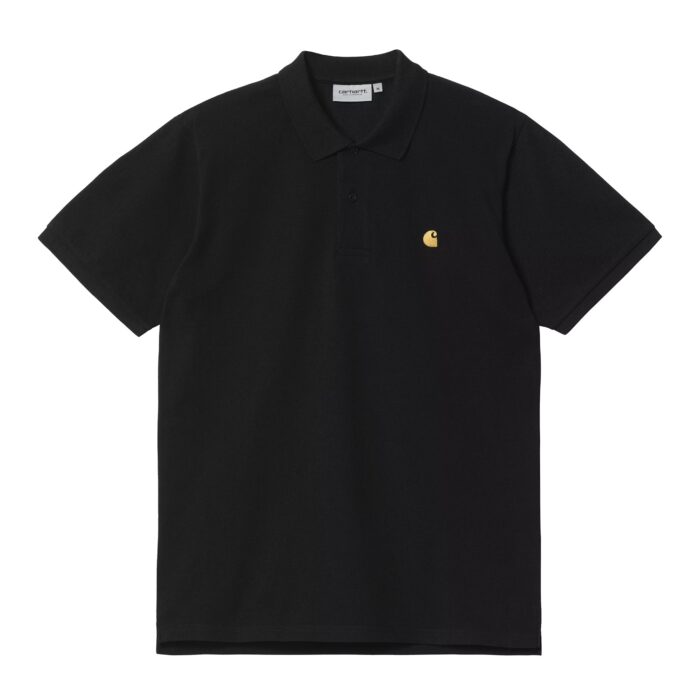 s s chase pique polo black