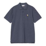 s s chase pique polo dusky blue