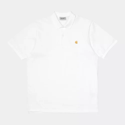 Carhartt WIP S/S Chase Pique T-Shirt White