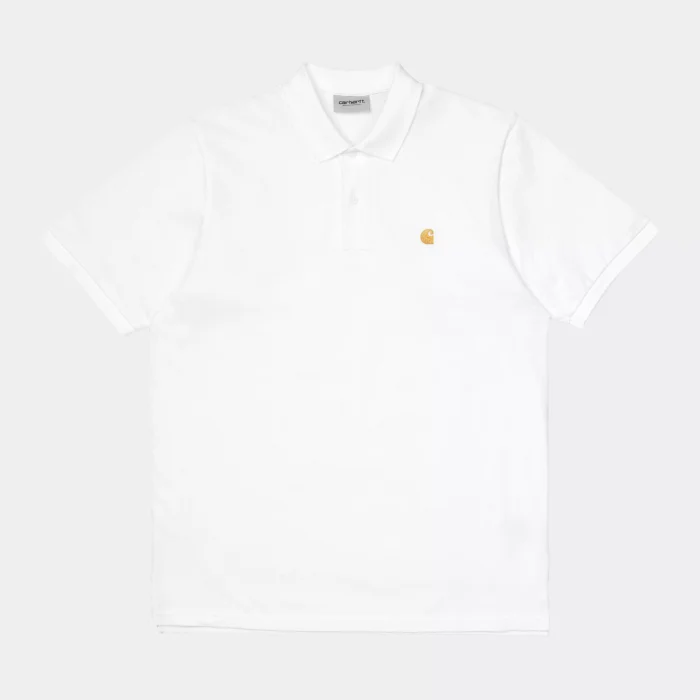 s s chase pique polo white gold 1752 1