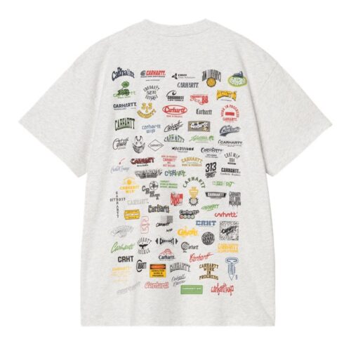 Carhartt WIP S/S Logo T-Shirt Ash Heather