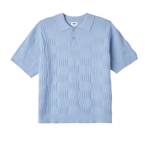 Obey Alfred Polo Sweater Tee Hydrangea