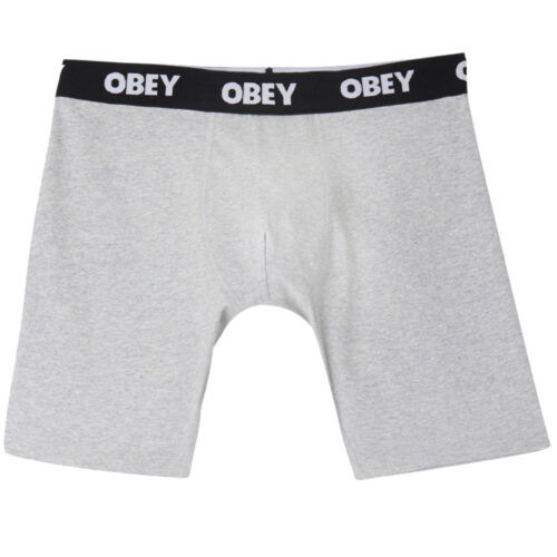 Obey Established Work 2 Pack Boxers Ash Heather