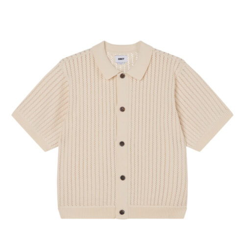 Obey Dez Sweater Shirt Tee Unbleached