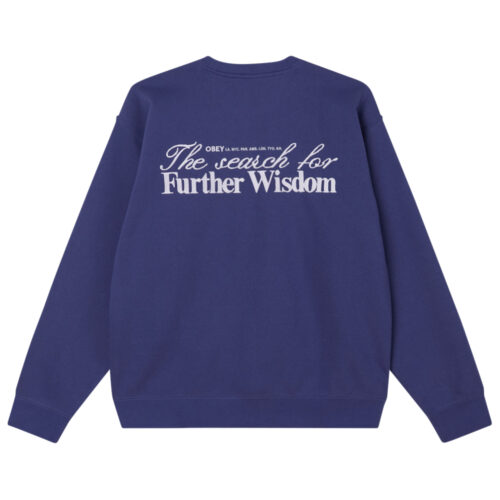 Obey Further Wisdom Crew Coronet Skipper Blue