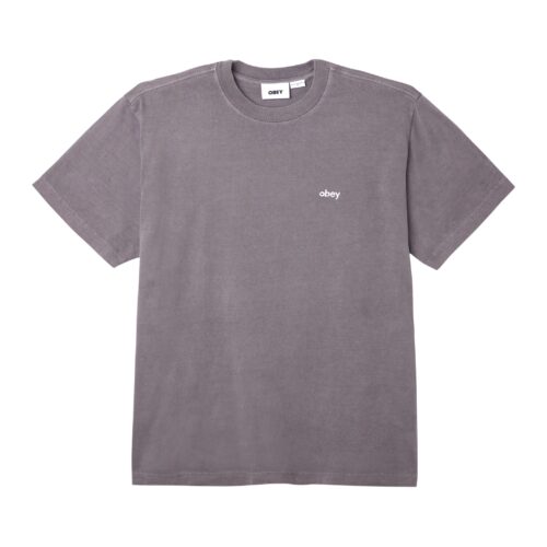 Obey Lowercase Pigment Tee Digital Black