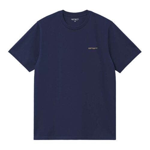 Carhartt WIP S/S Script Embroidery T-Shirt Ink / Air Yellow