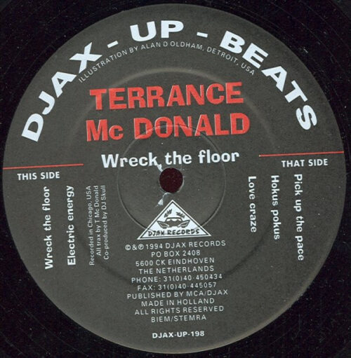 Terrance McDonald - Wreck The Floor (12")