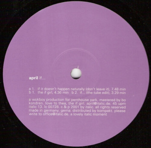 April - If... (12")