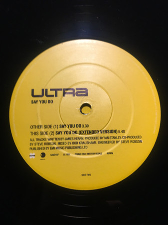 Ultra (8) - Say You Do (12")