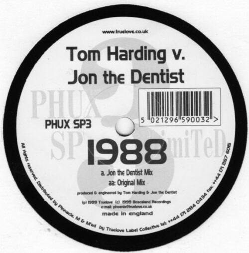 Tom Harding V Jon The Dentist - 1988 (10")