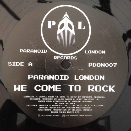 Paranoid London - We Come To Rock  (12", 180)