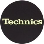 2x slipmats technics logo glow yellow 1 1280x1280