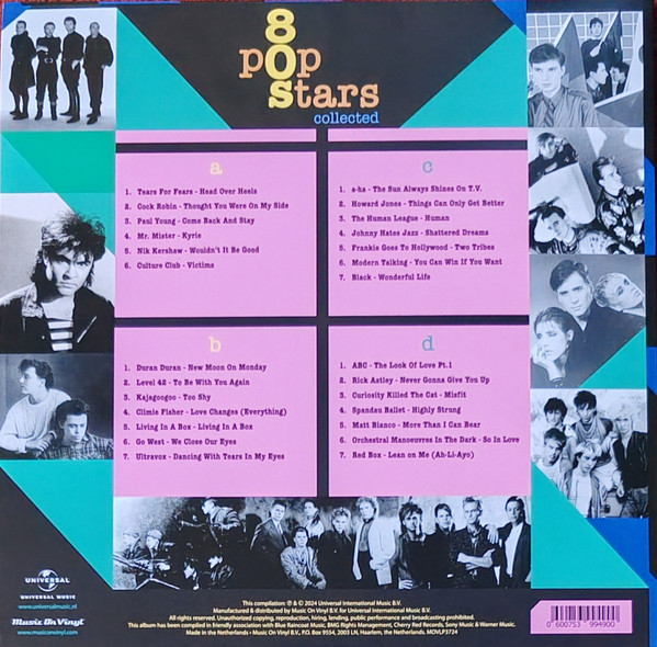 欧LP Various 80s Pop Stars Collected  MOVLP3724 Music On Vinyl /00260 80s Pop Stars Collected – 2 x Vinyl (180g Red & Silver, LP