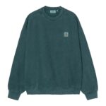 Carhartt WIP Vista Sweat Deep Lagoon Garment Dyed 1 vista deepblue 1