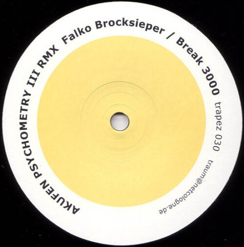 Akufen - Psychometry III (Remixes) (12")