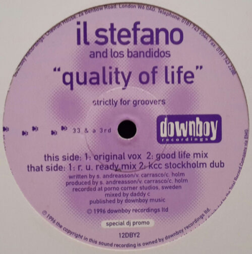 Il Stefano & Los Bandidos (2) - Quality Of Life (12")