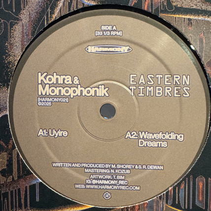 Kohra, Monophonik (2) - Eastern Timbres (12")