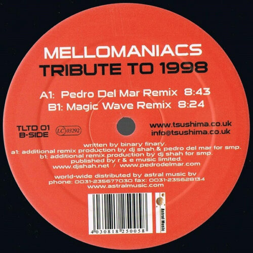 Mellomaniacs - Tribute To 1998 (12", Ltd)