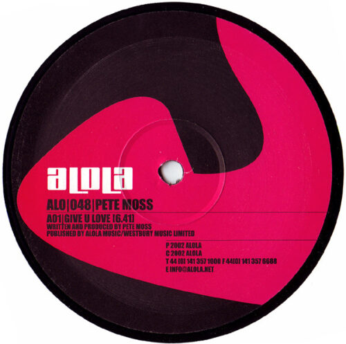 Pete Moss - Give U Love (12")
