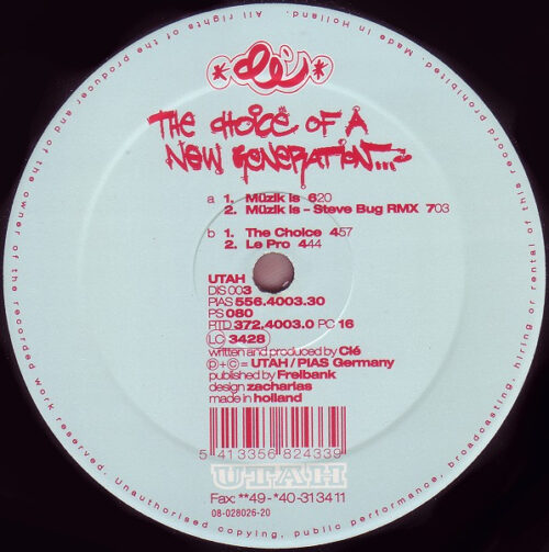 Clé - The Choice Of A New Generation (12")