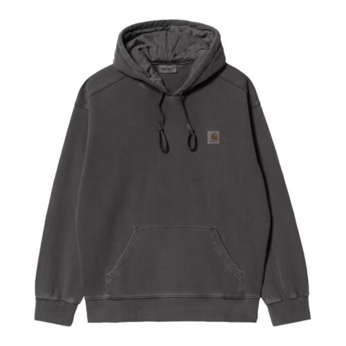 Carhartt WIP Hooded Nelson Sweat Black Garment Dyed