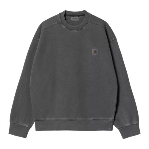 Carhartt WIP Nelson Sweat Black Garment Dyed