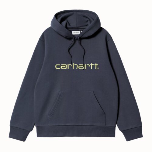 Carhartt WIP Hooded Carhartt Sweat Deep Night / Gentle Green
