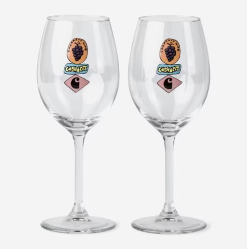 Carhartt WIP Stacked Grapes Wine Glass Set Glass